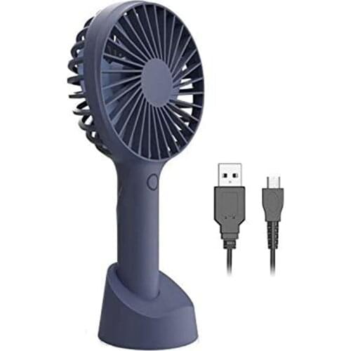 Mini Handheld Fan Portable, Hand Held Personal Fan Rechargeable Battery Operated Powered Cooling Desktop Electric Fan