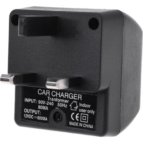 UK Plug 220V AC Power to 12V DC Car Cigarette Lighter Converter Supply Adapter