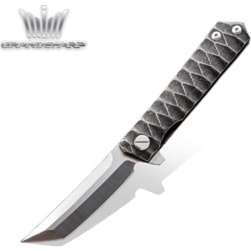 Folding Knife D2 Blade Steel Handle Tactical Knives Camping Survival Hunting Pocket Flipper Knife EDC Tools BBQ Utility Knives