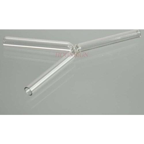 Glass Tube Y-shaped Tube 5-6mm Tube Elbow Tee Glass Instrument Chemical Experiment Consumables