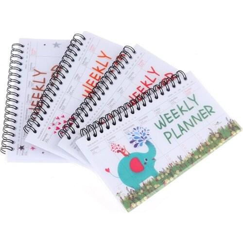Notebook Portable 2020 2021 Agenda A6 Diary Journal Weekly Monthly Planner School Supplies Stationary Organizer Schedule