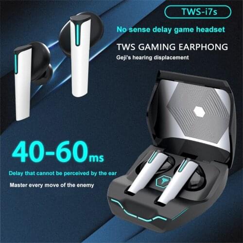 TWS-IS7 Gaming Bluetooth Headset 40-60ms Non-inductive Delay Headphone Sport Waterproof Earphone Active Noise Reduction Earpiece