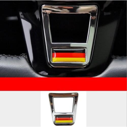 Car Styling Steering Wheel Covers Stickers Accessories For Volkswagen GOLF 7 GTi MK7 POLO 2014 2015 Passat B7 2015 B8 MK6 Jetta