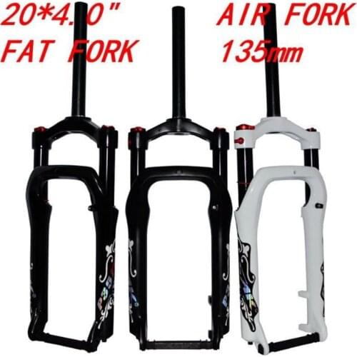 PASAK P35 Snow Bike Fork ATV Dirt Fat Bicycle Fork 20*4.0" Air Gas Locking Suspension Forks 135mm Disc Brake 1800g