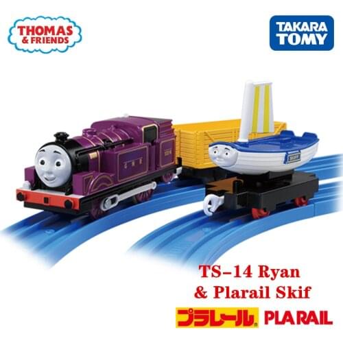Takara Tomy Pla Rail Train & Friends TS-14 Ryan & Plarail Sukifu Japan Railway Train Electric Locomotive Model Toy