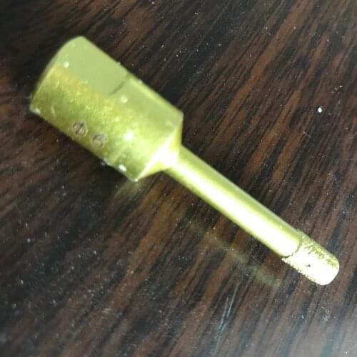 Free shipping of 1PCS 6-22mm brazed dry drilling angel grinder diamond marble hole saw M10 for marble/concrete tile drilling