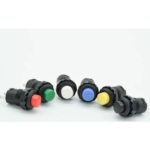 10pcs 12mm Momentary push button switches 3A /125VAC 1.5A/250VAC Return Momentary Push Button Switch Round