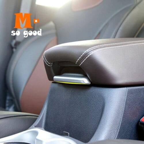 2014 2015 2016 20172018 For Jeep Cherokee KL Car ABS Chrome Armrest Storage Box Switch Handle Frame Panel Cover Trim Accessories