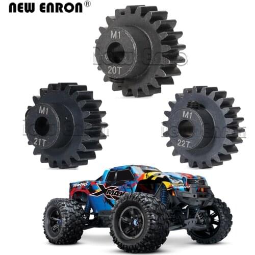 20T 21T 22T Harden Steel Motor Pinion Gear M1.0 5MM Shaft for RC Crawler Car Part Short Course Truck Traxxas 1/5 XMaxx X-Maxx 8S