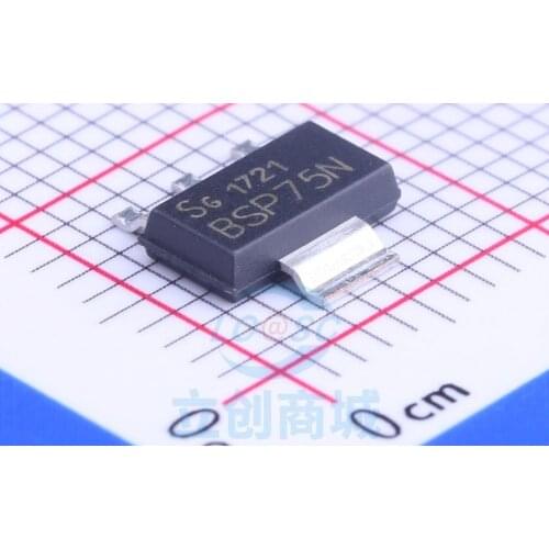 5/PCS Original | Bsp75n Sot223 MOS Paster Field-Effect Tube Power Driver Integrated IC Chip