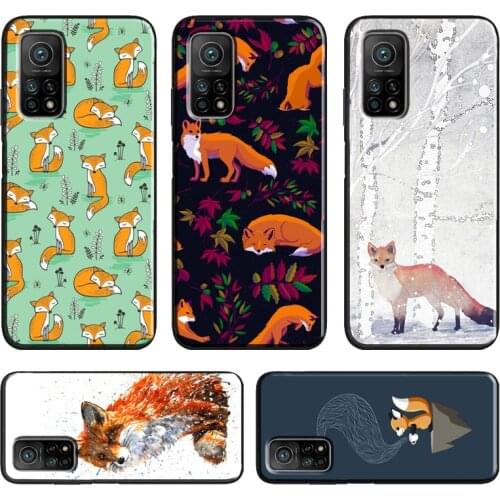 Fox Animal Pattern For POCO X3 Pro F2 F3 M3 Pro Phone Case For Xiaomi Mi 11 Lite Ultra A3 9T 10T Pro Cover