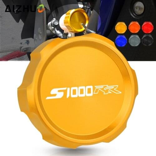 FOR BMW S1000RR S1000 RR 2009-2019 2018 2017 2016 2015 Motorcycle Rear Fuel Brake Fluid Reservoir Cap Oil Cup Cover Protector