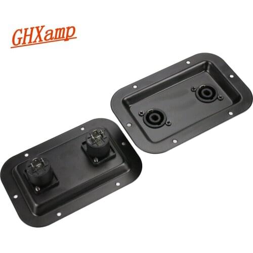 GHXAMP Speaker Junction Box Terminal Block Mounting Plate For Professional Stage Speaker With Dual 4-core ohm head 2PCS