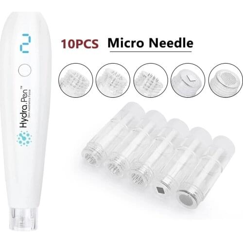 Hydrapen Needles 12pins with 0.25mm 0.5mm 1.0mm needle length round nano Hydra pen H2 microneedling Cartridge