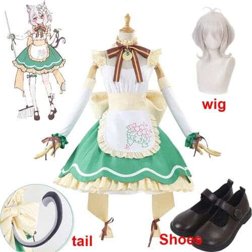 Game Princess Connect Re:Dive Natsume Kokkoro Cosplay Costume Women Cute Maid Dress Halloween Carnival Uniforms Custom Made