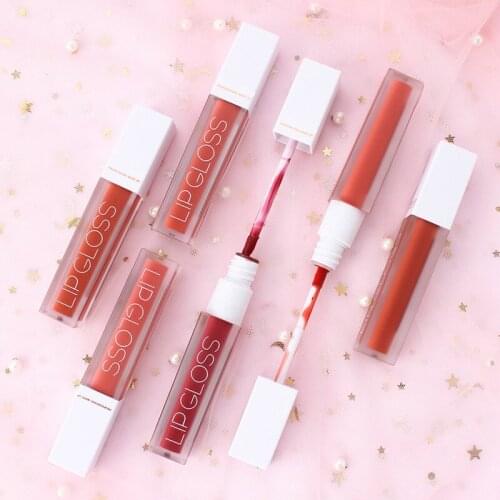 Abundance Lip Gloss Waterproof Long Lasting Sexy Lips Moisturizing Lip Makeup Lipstick Bright Colorful Non-Stick Cup