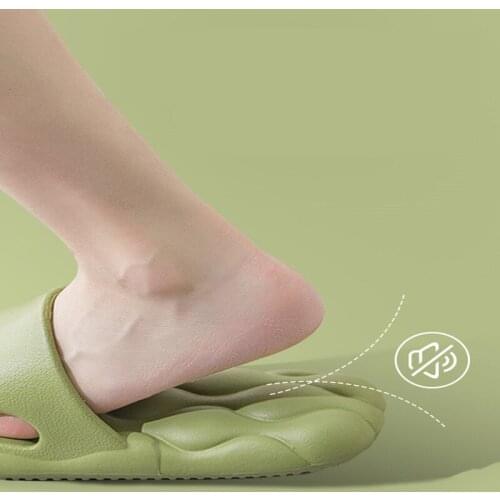 Summer Household Slippers Bathroom Bath Non-Slip Soft Massage Mute Deodorant Home Living Room Thick-Soled Sandals Womens Shoes