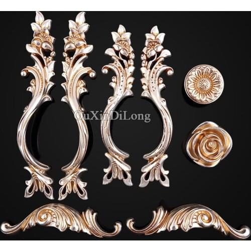Hotsale 5Pair or 10PCS Furniture Handles European Antique Drawer Wardrobe Cupboard Kitchen Cabinet Door Pulls Handles and Knobs