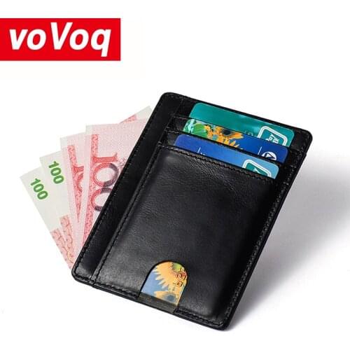 Hot Men Credit Card Holder RFID Blocking Men Wallet Automatic Hasp Male Purse Leather Bank Card Wallets Business ID Card Holder
