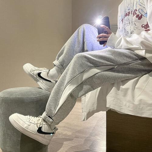 Mens Trousers The Four Seasons Couples Leisure Loose Korean Movement College Cotton The New Listing Fashion Pants streetwear