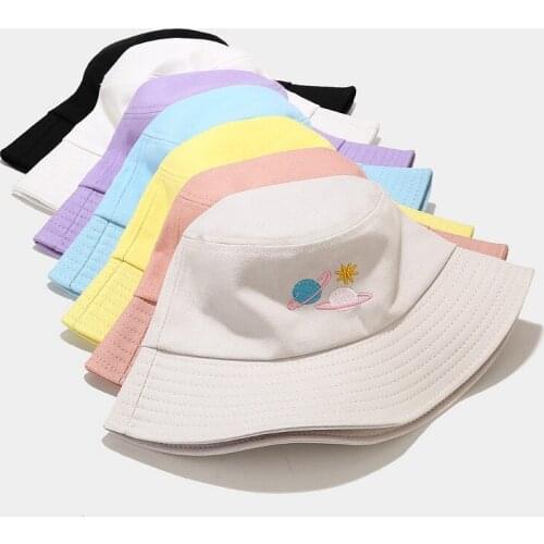 2021 New Hats Womens Fashion Printing Sunshade Fishermans Hat Basin Hat Outdoor Bucket Hat
