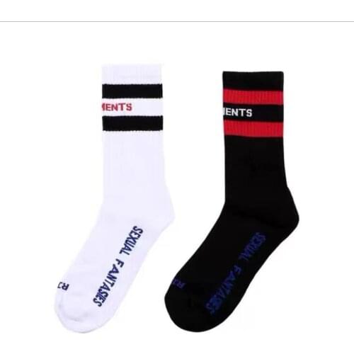 New Women printed socks cute cartoon Animal pink panther socks Inscription Black White Cotton funny socks hip hop Lovers socks