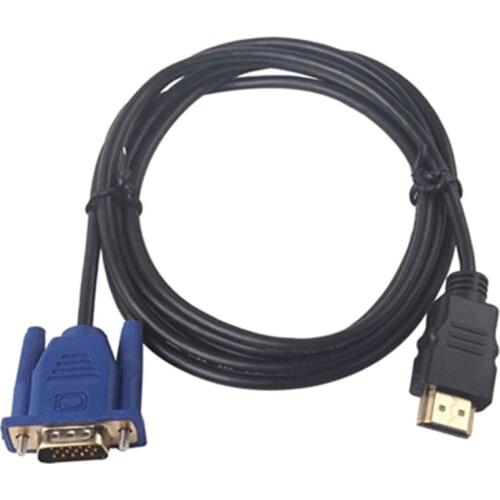 1.8/3/5/10M HDMI-compatible Cable HDMI-compatible To VGA HD With Audio Adapter Cable HDMI-compatible TO VGA Cable Dropshipping