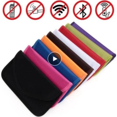 1pc Car Key Faraday Bag Signal Blocking Shield Case Protector RF Signal Safe Lock Storage Bag Pouch Signal Blocker Case Car Keys