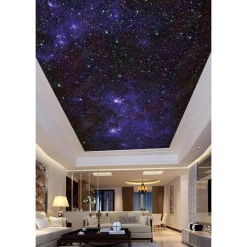 1825 Full Stars Sky Printing stretch ceiling film for workshop ceiling decoration