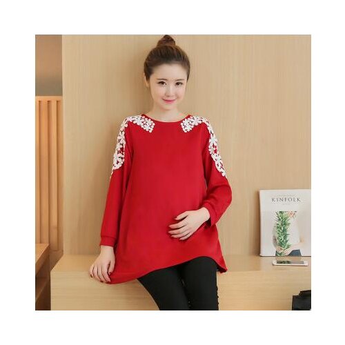 2017 Maternity Dresses Autumn Winter Long Sleeves Casual Pregnancy Dresses Maternity Clothes For Pregnant Women Gravidas W16