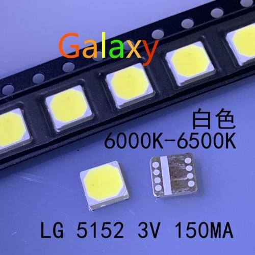 50piece/lot FOR High end ultra bright SMD LEDs LG 5152 3V LED Lighting white light emitting diode