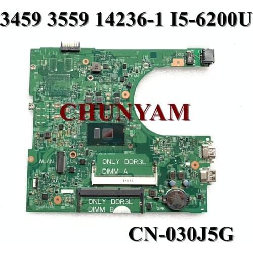 Brand NEW 14236-1 FOR Dell Inspiron 3559 3459 3568 Motherboard PWB CPWW0 CN-030J5G 30J5G Mainboard 100% tested