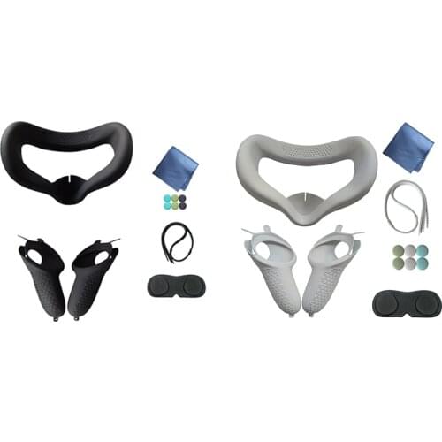 VR Accessories Protective Cover for Oculus Quest 2 VR Press Controller Case with Knuckle Strap Handle Grip