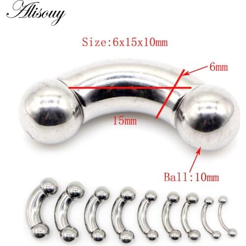 Alisouy 1pc Steel Ear Piercings Helix Piercings Eyebrow Piercings Lip Labret Rings Earring Tragus Barbell Piercings Body Jewelry