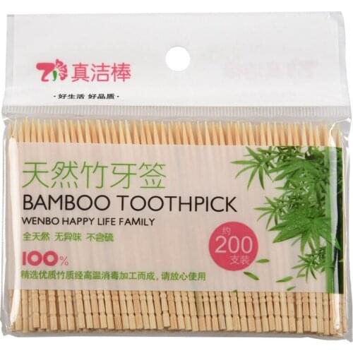 Bamboo Toothpicks Catering Cocktail Fruit Picks 6.4Cm Long 600 Pcs-ABUX