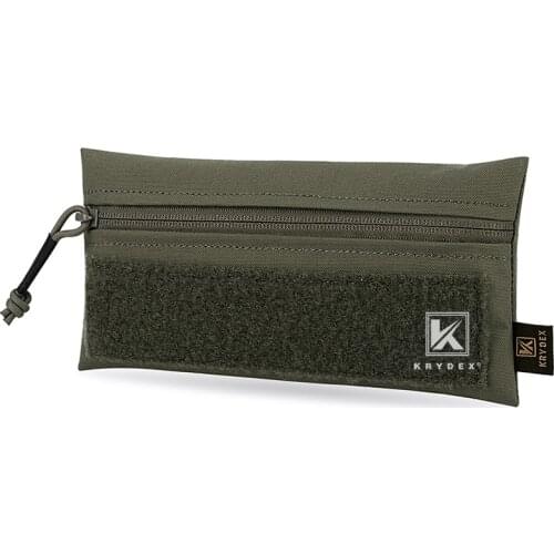 KRYDEX RANGER GREEN Candy Front Panel Pouch For MK3 MK4 Ready Chest Rig Plate Carrier Tactical Zipper Hook Pocket W/ Loop & Hook