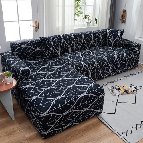 Corner Sofa Cover Geometric Elastic Sofa Covers for Living Room Modern Sectional Corner Sofa Slipcovers Couch Cover Chair Cover
