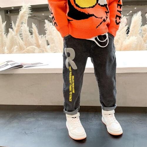 2021 Hot Baby Spring Autumn Jeans Pants For Boys Children Kids Trousers Clothing Teenagers Gift Home Outdoor High Quality