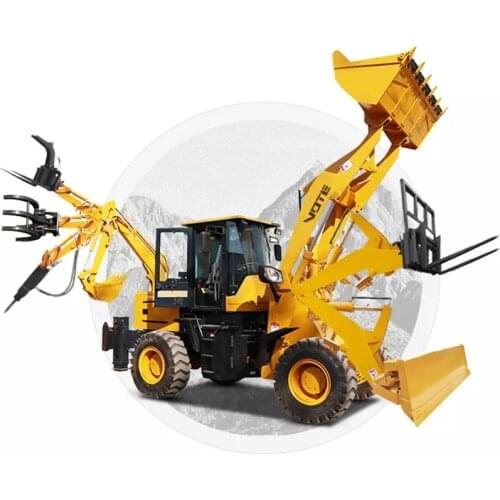 China 4x4 Loader And Backhoe Rubber Tracks Professional Manufacture Digger Prices Europe Free Shipping