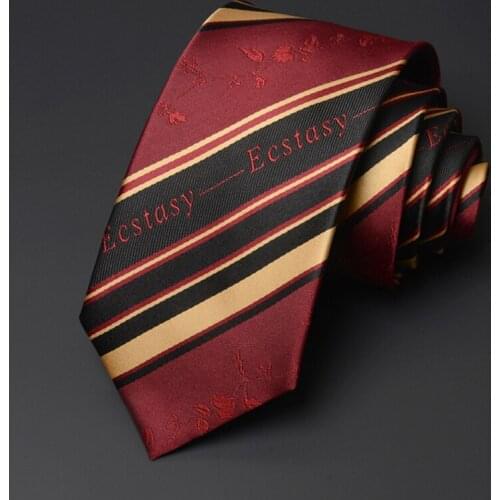 7CM Red Striped Tie For Women & Men Business Work Ties High Quality Groom Wedding Party Neck Tie Student Fashion Casual Necktie