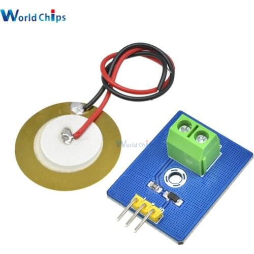 DIY KIT 3.3V/5V Ceramic Piezo Vibration Sensor Module Analog Controller Electronic Components Supplies Sensor for Arduino UNO R3
