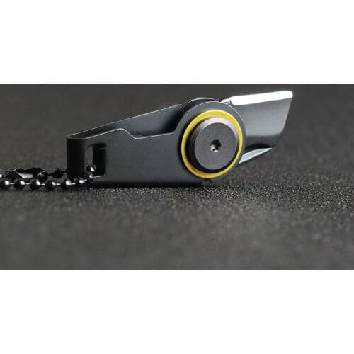 Mini Zipper Knife Utility Knife EDC Portable Outdoor Multifunctional Survival Tool Keychain Pendant Camping Equipment