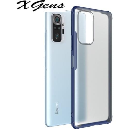 Fashion Matte Case for Redmi Note 10 Pro 5G 10S Transparent Shockproof Phone Back Cover for Xiaomi Redmi Note 10 Pro Max
