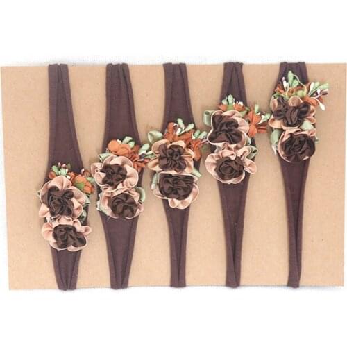 Soft stretch headband tieback Baby floral headband Newborn photography props