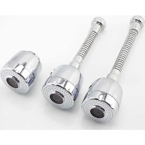 Adjustable 360° Flexible Faucet Bubbler Tap Water Saving Filter Nozzle Aerator Diffuser Universal Adapter Kitchen Accessories