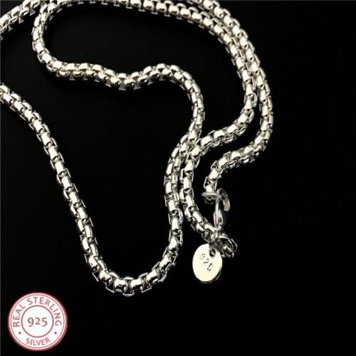 LJ&OMR 5mm 20" Russian Runway Link Chain wholesale silver plated necklace fashion chain necklace for women men jewelry