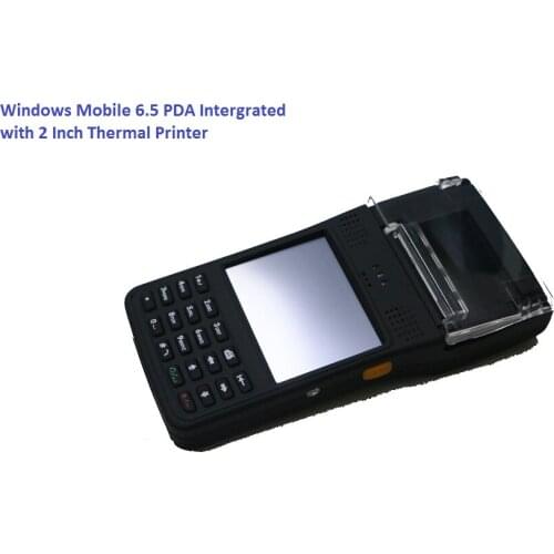 LS350T portable window Mobile industry PDA with built-in 1d barcode scanner, HF RFID reader/LF rfid reader, thermal printer