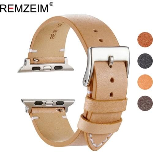 Leather Band Loop Strap For Apple Watch 6 SE 5 4 3 2 38mm 40mm Men Women Leather Watch Band for iwatch 44mm 42mm Bracelet