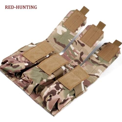 Tactical Hunting Molle 5.56mm Triple Magazine Pouch Holster Bag Outdoor Equipment Magazine Pouch Bag