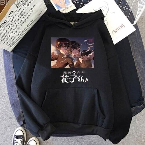 2021 NKawaii Anime Toilet-Bound Hanako-Kun Printed Hoodie Sweatshirt Men Women Pullover Tops Unisex Hip Hop Winter Hoody